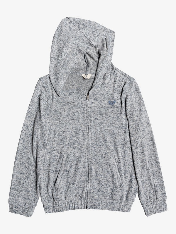 roxy, Girl's 7-14 Rainbow Moon Super Soft Zip-Up Hoodie, BLUE MIRAGE (bmk0) 0 Girl's 7-14 Rainbow Moon Super Soft Zip-Up Hoodie Blue ERGKT03111 Roxy