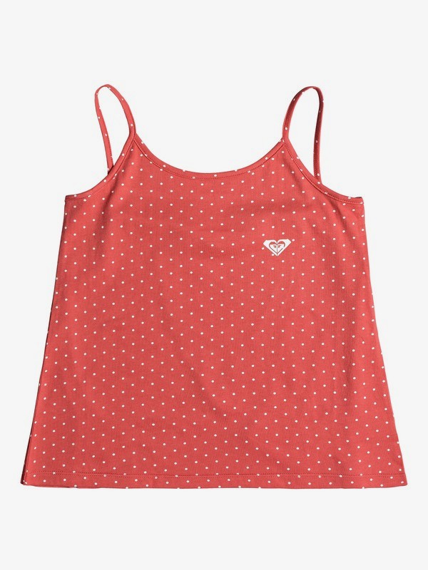 roxy, Girl's 7-14 Hello Cactus Cami Top, CHRYSANTHEMUM DOTS AND DOTS (rnf6) 0 Girl's 7-14 Hello Cactus Cami Top Red ERGKT03114 Roxy