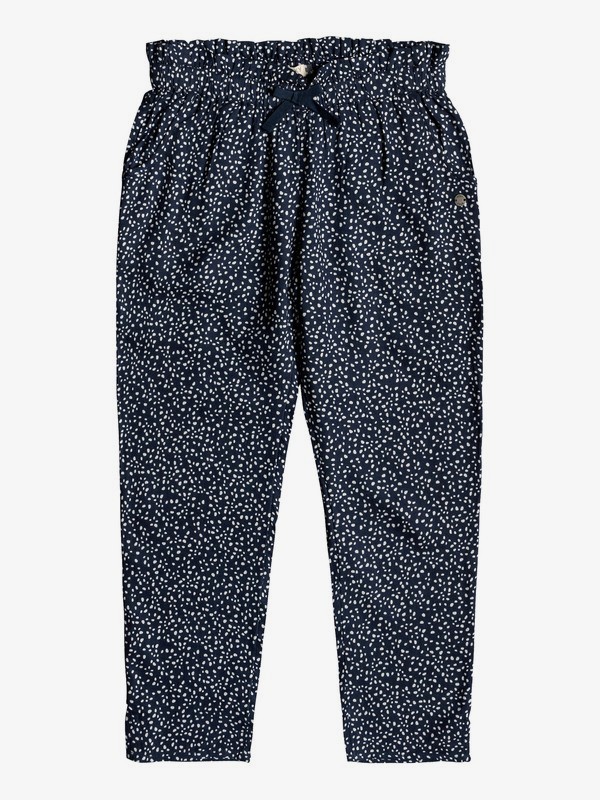 roxy, Happiest Day - Pantalon en viscose pour Fille 8-16 ans, DRESS BLUES NEW DOTS (btk6) 0 Happiest Day - Pantalon en viscose pour Fille 8-16 ans Bleu ERGNP03048 Roxy