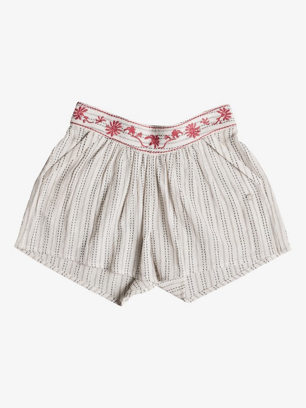 roxy, Girl's 7-14 Deeper Dive Beach Shorts, MARSHMALLOW (wbt0) 0 Girl's 7-14 Deeper Dive Beach Shorts White ERGNS03026 Roxy