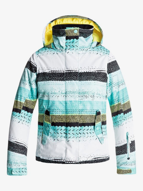 roxy, ROXY Jetty - Chaqueta Para Nieve para Chicas 8-16, ARUBA BLUE_LIZZYDOTS (bfk7) 0 ROXY Jetty - Chaqueta Para Nieve para Chicas 8-16 Azul ERGTJ03033 Roxy