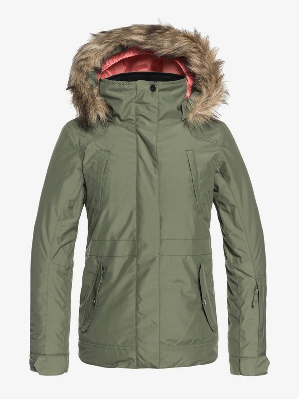 roxy, Tribe - Veste de snow pour Fille 8-16 ans, FOUR LEAF CLOVER (gph0) 0 Tribe - Veste de snow pour Fille 8-16 ans Vert ERGTJ03051 Roxy
