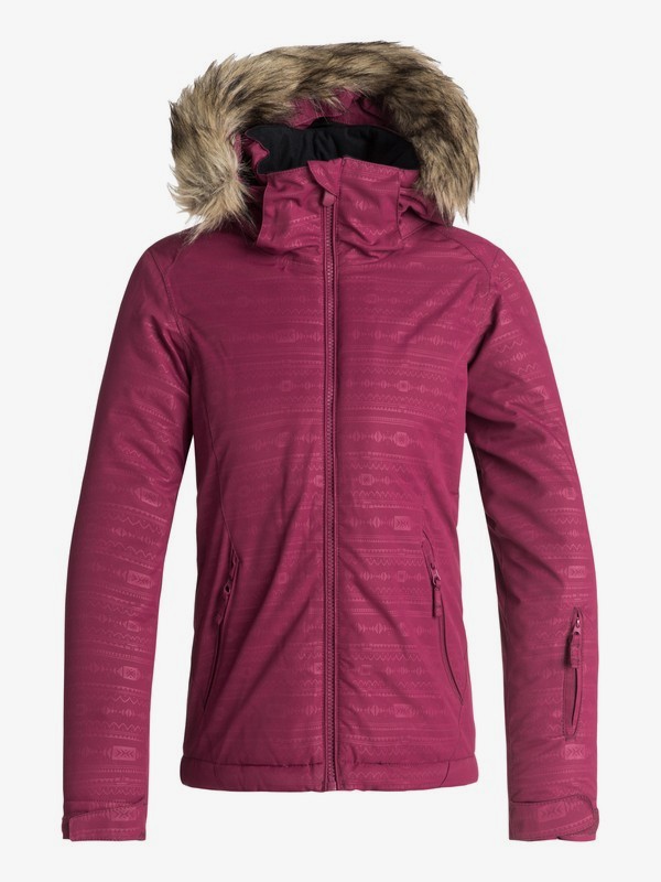 roxy, Jet Ski Embossed - Veste de snow pour Fille 8-16 ans, BEET RED_INDIE STRIPES EMBOSS (rrv2) 0 Jet Ski Embossed - Veste de snow pour Fille 8-16 ans Rouge ERGTJ03056 Roxy