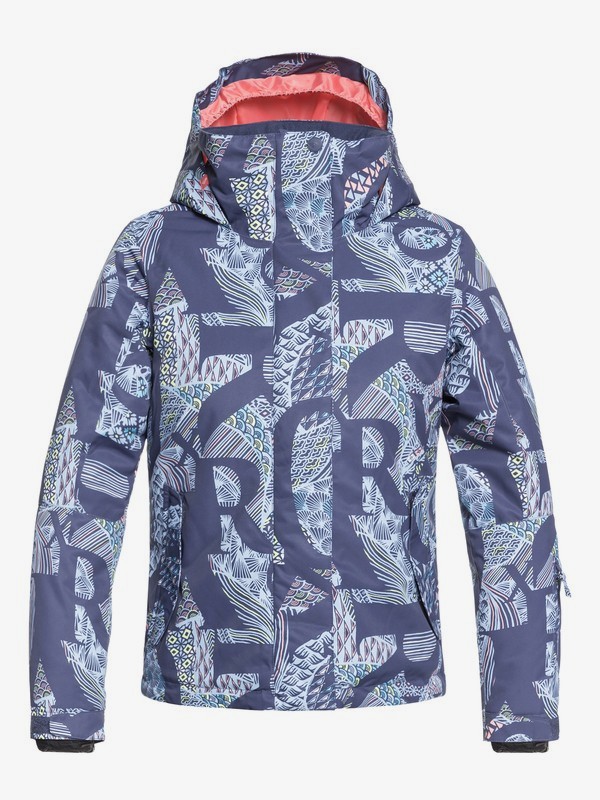 roxy, ROXY Jetty - Veste de snow pour Fille 8-16 ans, CROWN BLUE_FREESPACE GIRL (bqy5) 0 ROXY Jetty - Veste de snow pour Fille 8-16 ans Bleu ERGTJ03058 Roxy