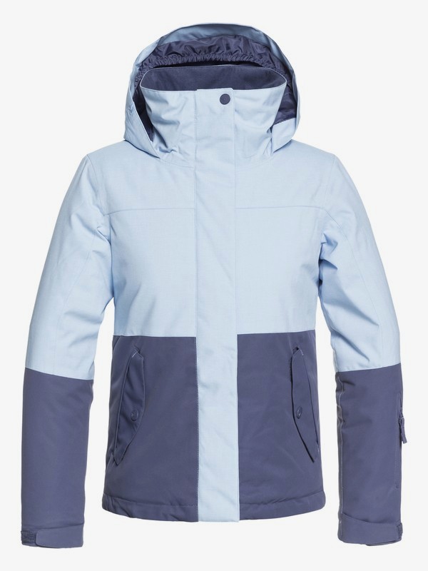 roxy, ROXY Jetty Block - Chaqueta Para Nieve para Chicas 8-16, POWDER BLUE (bgb0) 0 ROXY Jetty Block - Chaqueta Para Nieve para Chicas 8-16 Azul ERGTJ03059 Roxy