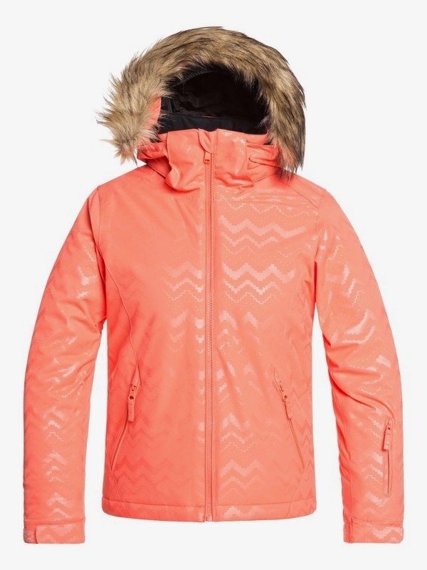 roxy, Jet Ski - Veste de snow pour Fille 8-16 ans, LIVING CORAL AZTECSPIRITEMBOS (mjl4) 0 Jet Ski - Veste de snow pour Fille 8-16 ans Rose ERGTJ03079 Roxy