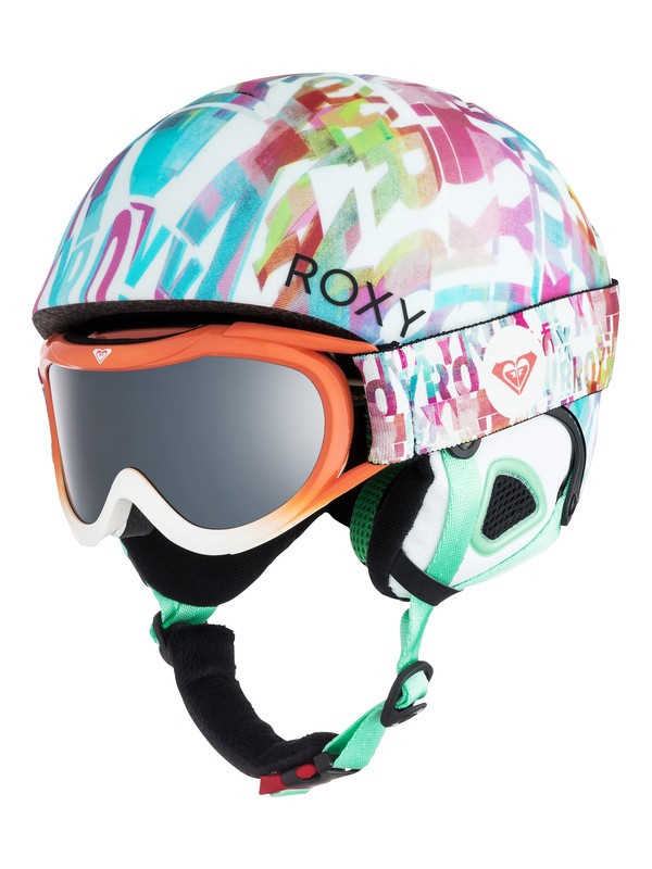 roxy, Girl's 7-14 Girls 7-14 Misty Helmet and Goggle Set, BAY (gbn0) 0 Girl's 7-14 Girls 7-14 Misty Helmet and Goggle Set ERGTL03001 Roxy