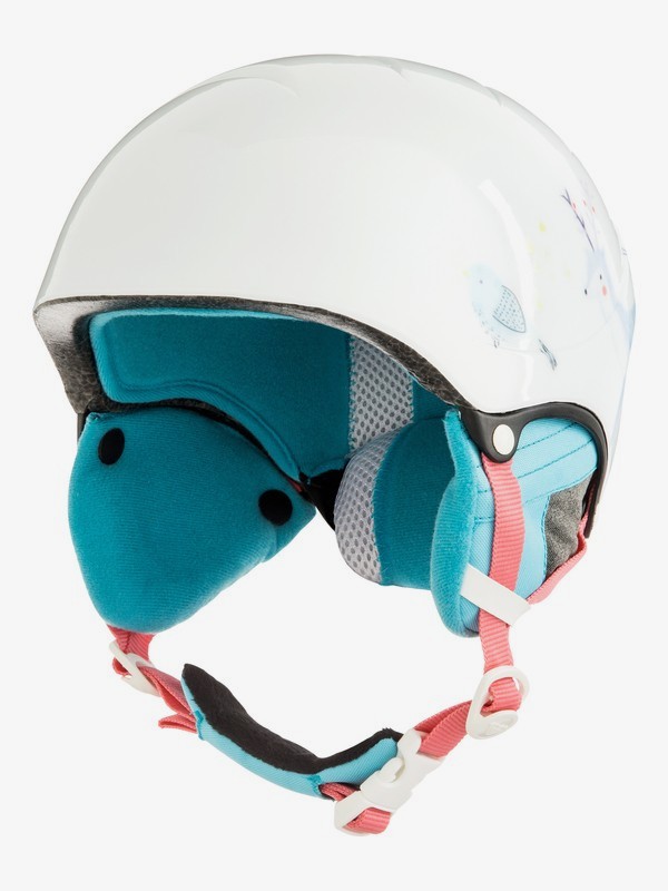 roxy, Misty - Casco de snowboard/esquí para Chicas 8-16, BRIGHT WHITE_ANIMALS PARTY (wbb9) 0 Misty - Casco de snowboard/esquí para Chicas 8-16 Blanco ERGTL03012 Roxy