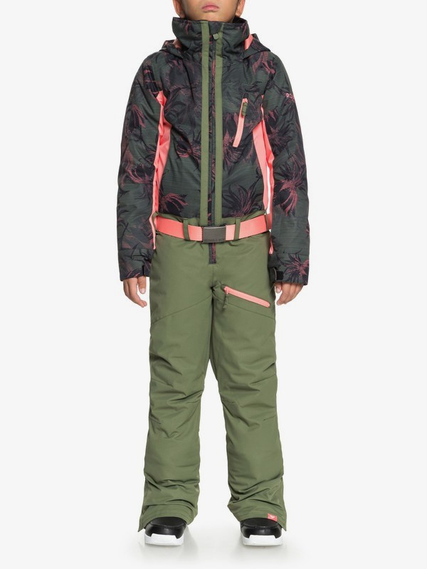 roxy, Impression - Combinaison de snow pour Fille 8-16 ans, TRUE BLACK_SWELL FLOWERS GIRL (kvj5) 0 Impression - Combinaison de snow pour Fille 8-16 ans Noir ERGTS03001 Roxy