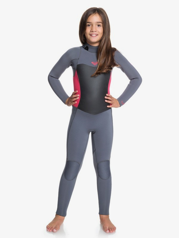roxy, 4/3mm Syncro Series - Combinaison GBS back zip pour Fille 8-16 ans, DEEP GREY/SCARLET (xkkm) 0 4/3mm Syncro Series - Combinaison GBS back zip pour Fille 8-16 ans Rose ERGW103016 Roxy