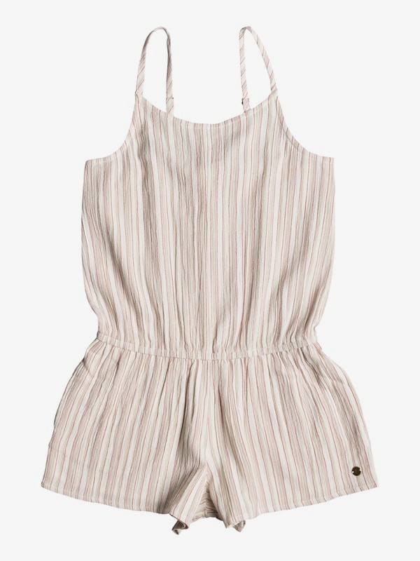 roxy, All My Dreams - Combishort à bretelles pour Fille 8-16 ans, MARSHMALLOW STITCHED STRIPE (wbt3) 0 All My Dreams - Combishort à bretelles pour Fille 8-16 ans Blanc ERGWD03042 Roxy