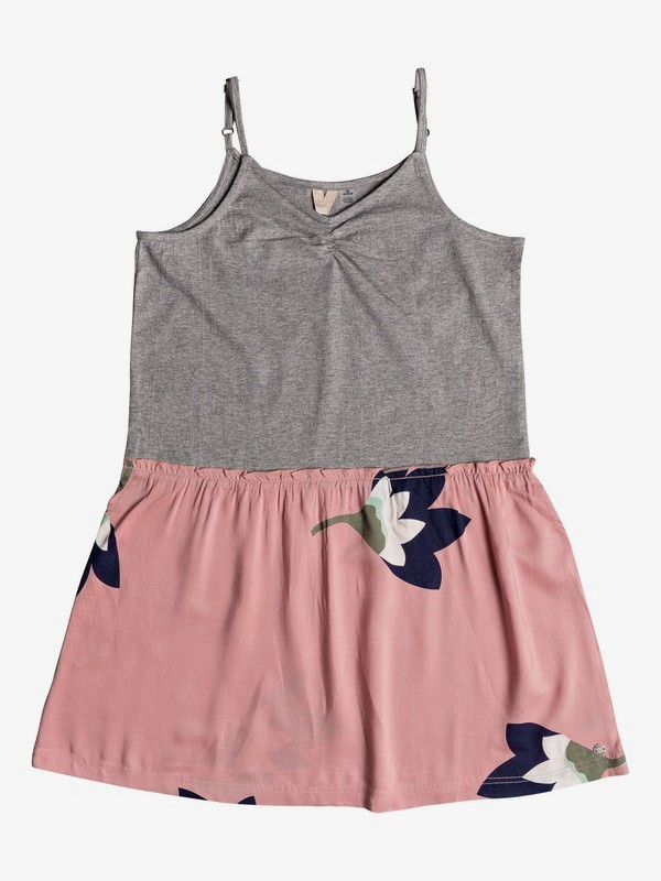 roxy, Girl's 7-14 Greatest Wish Strappy Dress, PEACHES AND CREAM ALL IN MINI (mey8) 0 Girl's 7-14 Greatest Wish Strappy Dress Pink ERGWD03050 Roxy