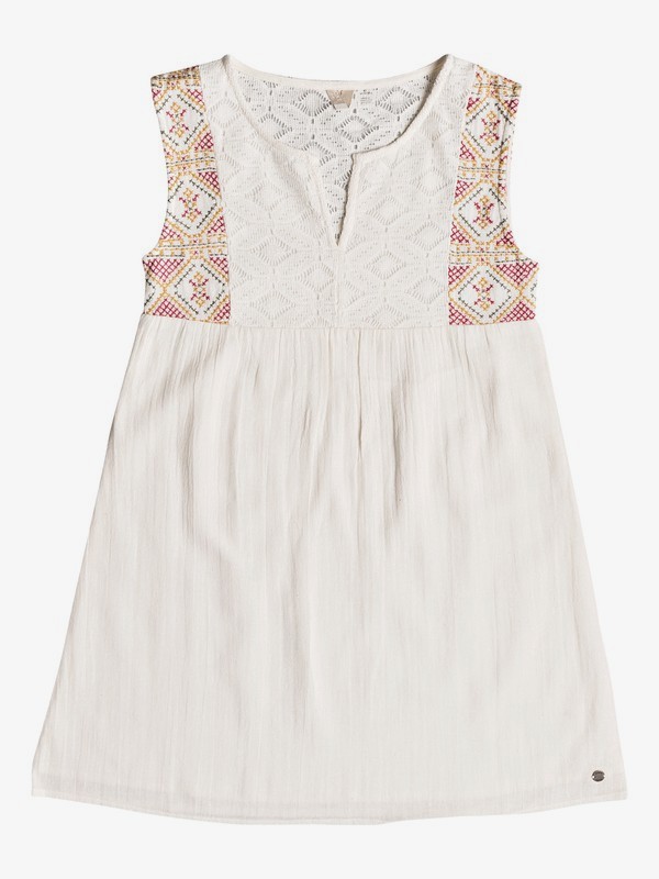 roxy, Girl's 7-14 Second Thought Tank Dress, MARSHMALLOW (wbt0) 0 Girl's 7-14 Second Thought Tank Dress White ERGWD03055 Roxy