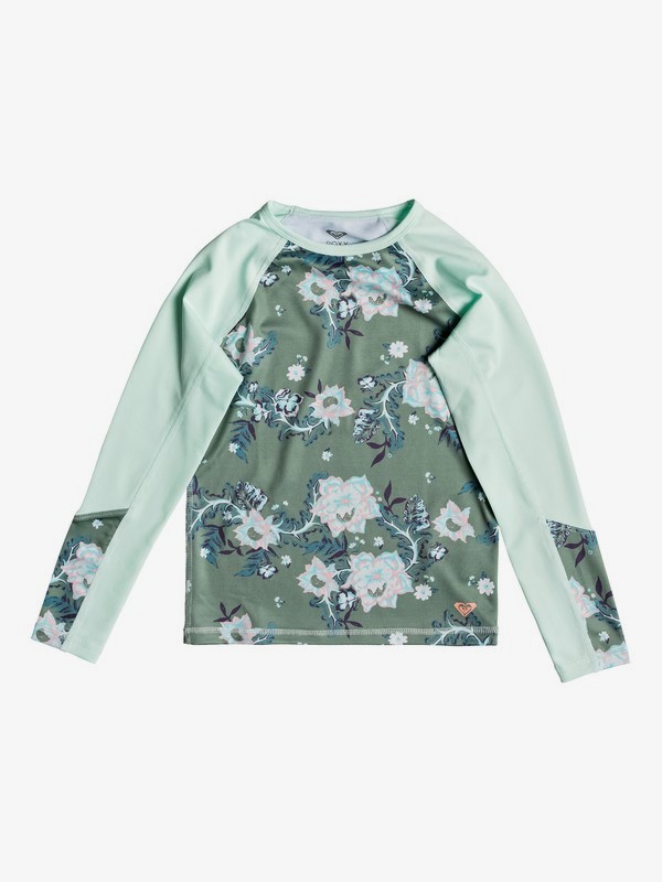roxy, Girl's 7-14 Leon Long Sleeve UPF 50 Rashguard, OLIVE ARIZONA RISING (glw6) 0 Girl's 7-14 Leon Long Sleeve UPF 50 Rashguard Green ERGWR03095 Roxy