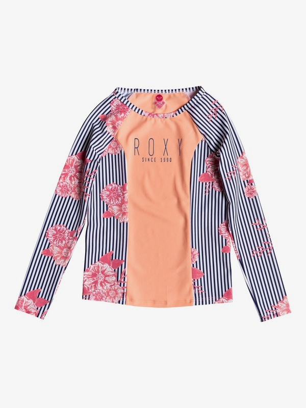 roxy, Girl's 7-14 Young And Free Long Sleeve UPF 50 Rashguard, MEDIEVAL BLUE SWIM SUNNY DAY (bte7) 0 Girl's 7-14 Young And Free Long Sleeve UPF 50 Rashguard Blue ERGWR03114 Roxy