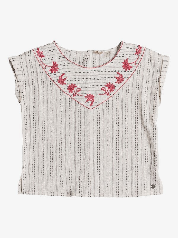 roxy, Girl's 7-14 Warm Embrace Roll-Up Sleeve Top, MARSHMALLOW (wbt0) 0 Girl's 7-14 Warm Embrace Roll-Up Sleeve Top White ERGWT03033 Roxy