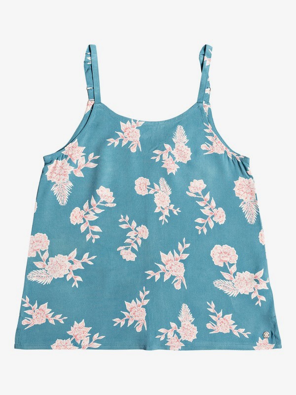 roxy, Girl's 7-14 Together Forever Strappy Top, BRITTANY BLUE EGLANTINE (blz8) 0 Girl's 7-14 Together Forever Strappy Top Blue ERGWT03052 Roxy