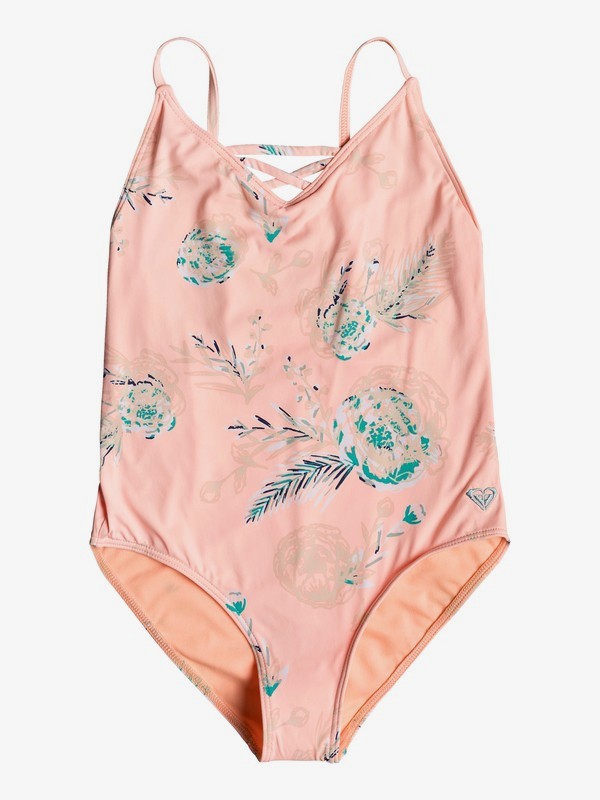 roxy, Darling Girl - Maillot de bain une pièce pour Fille 8-16 ans, SOUFFLE FLOWERS IN THE AIR SW (xmwb) 0 Darling Girl - Maillot de bain une pièce pour Fille 8-16 ans Rose ERGX103048 Roxy