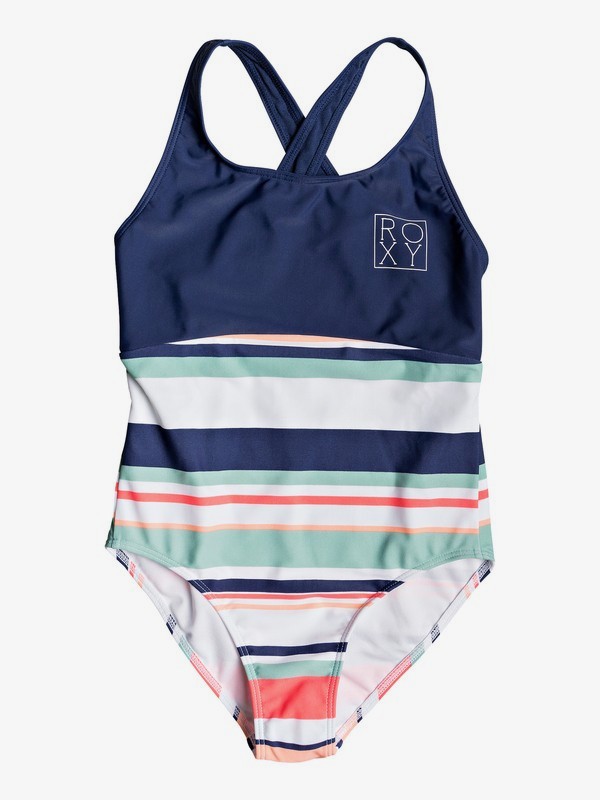 roxy, Happy Spring - Bañador Entero para Chicas 8-16, BRIGHT WHITE ON MY WAY SWIM (wbb4) 0 Happy Spring - Bañador Entero para Chicas 8-16 Blanco ERGX103049 Roxy