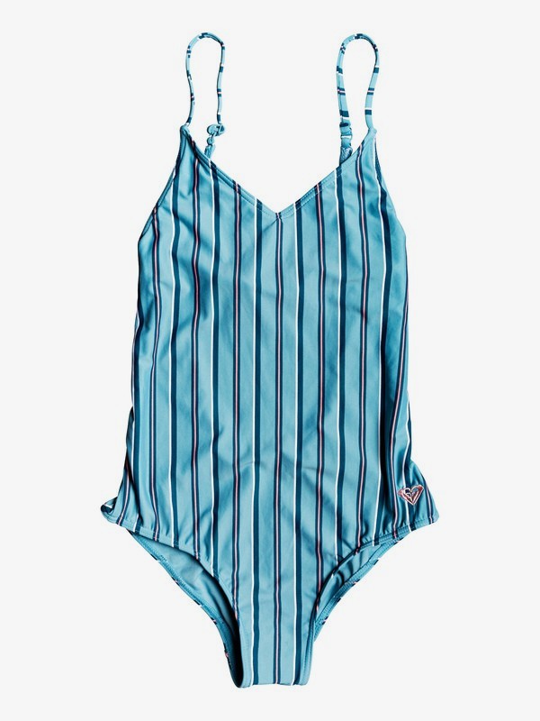 roxy, Surf My Mind One-Piece Swimsuit, REEF WATERS S DAY STRIPES (bjg3) 0 Surf My Mind One-Piece Swimsuit Blue ERGX103062 Roxy