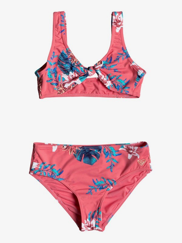 roxy, Girl's 7-14 ROXY Day Dream Fixed Triangle Bikini Set, BRUSH PINK SUN CHASER SWIM (xmgb) 0 Girl's 7-14 ROXY Day Dream Fixed Triangle Bikini Set Pink ERGX203182 Roxy