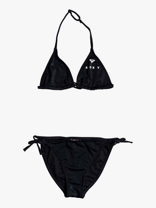 roxy, Surfing Free - Ensemble de bikini Tiki Tri pour Fille 8-16 ans, TRUE BLACK (kvj0) 0 Surfing Free - Ensemble de bikini Tiki Tri pour Fille 8-16 ans Noir ERGX203185 Roxy