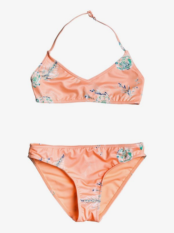 roxy, Darling Girl - Ensemble de bikini bralette pour Fille 8-16 ans, SOUFFLE FLOWERS IN THE AIR SW (xmwb) 0 Darling Girl - Ensemble de bikini bralette pour Fille 8-16 ans Rose ERGX203189 Roxy