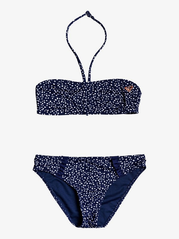 roxy, Seaside Lover - Conjunto de Bikini Bandeau para Chicas 8-16, MEDIEVAL BLUE NEW DOTS SWIM (bte8) 0 Seaside Lover - Conjunto de Bikini Bandeau para Chicas 8-16 Azul ERGX203211 Roxy