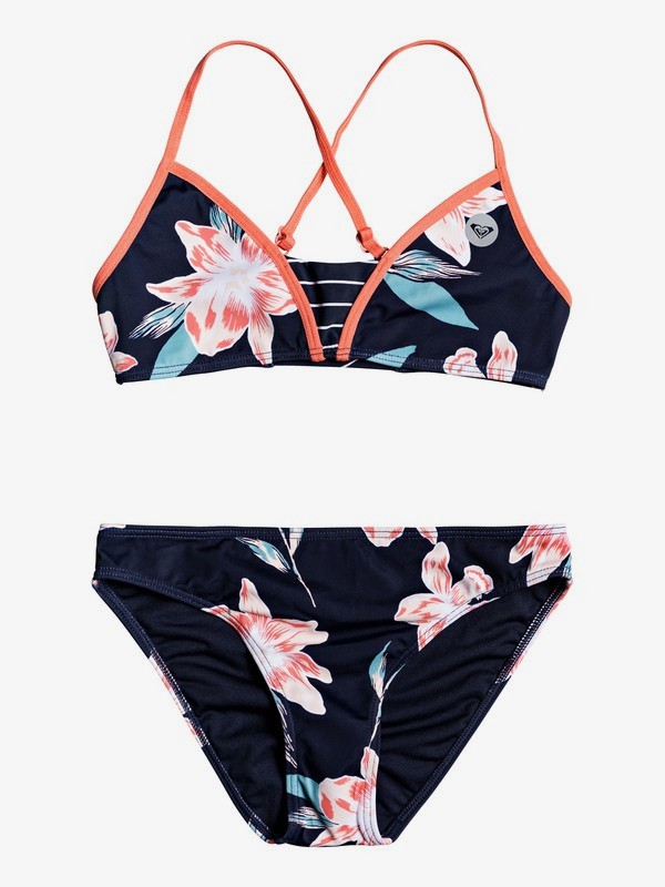 roxy, ROXY Shore Athletic Bikini Set, MOOD INDIGO F TANDEM (bsp8) 0 ROXY Shore Athletic Bikini Set Blue ERGX203240 Roxy