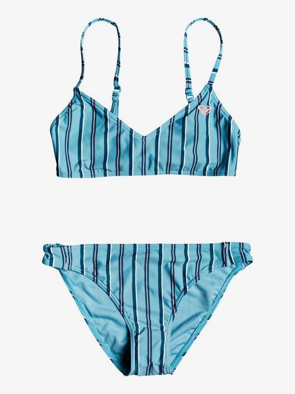 roxy, Surf My Mind Athletic Bikini Set, REEF WATERS S DAY STRIPES (bjg3) 0 Surf My Mind Athletic Bikini Set Blue ERGX203243 Roxy