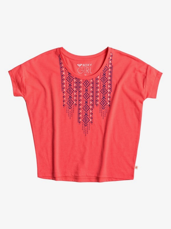 roxy, Little Y Geo - T-Shirt, NEON GRAPEFRUIT (nkn0) 0 Little Y Geo - T-Shirt Orange ERGZT03182 Roxy
