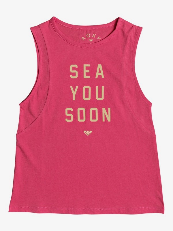 roxy, A Smooth Sea - Top Smanicato da Ragazza 8-16, ROUGE RED (mlj0) 0 A Smooth Sea - Top Smanicato da Ragazza 8-16 Pink ERGZT03268 Roxy