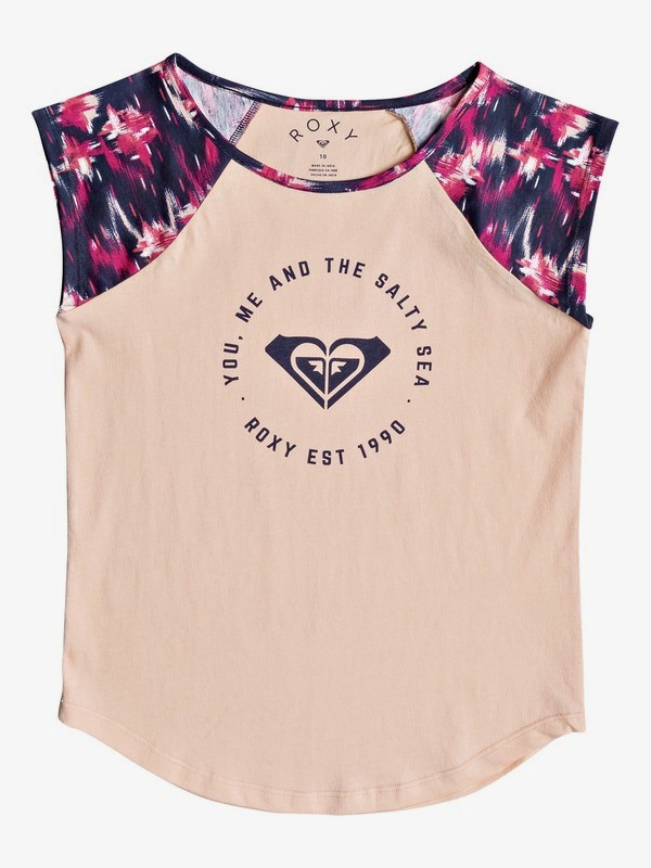 roxy, Late Nights - Camiseta de Manga Cap más Corta para Chicas 8-16, DRESS BLUES NEON WATERFALL (mlj1) 0 Late Nights - Camiseta de Manga Cap más Corta para Chicas 8-16 Rosa ERGZT03269 Roxy