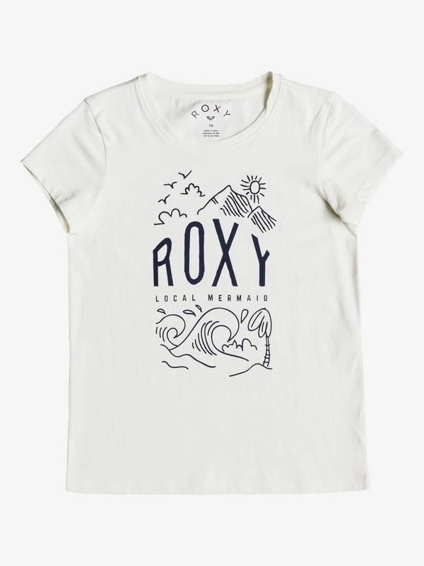 roxy, Girl's 7-14 See You Again Night Surf Tee, MARSHMALLOW (wbt0) 0 Girl's 7-14 See You Again Night Surf Tee ERGZT03284 Roxy