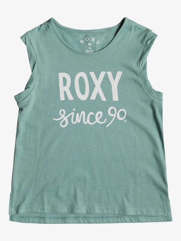 roxy, Girl's 7-14 Take My Hand Sleeveless Tee, TRELLIS (bkw0) 0 Girl's 7-14 Take My Hand Sleeveless Tee Blue ERGZT03339 Roxy