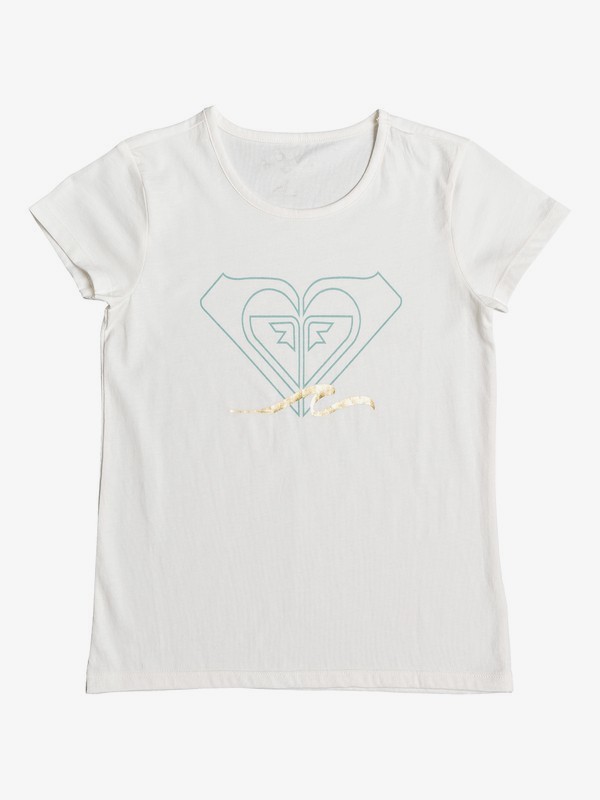 roxy, Endless Music - T-shirt pour Fille 8-16 ans, MARSHMALLOW (wbt0) 0 Endless Music - T-shirt pour Fille 8-16 ans Blanc ERGZT03389 Roxy