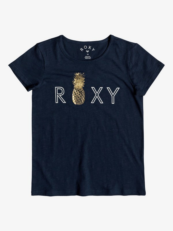 roxy, Girl's 7-14 Stars Dont Shine Tee, DRESS BLUES (btk0) 0 Girl's 7-14 Stars Dont Shine Tee Blue ERGZT03391 Roxy
