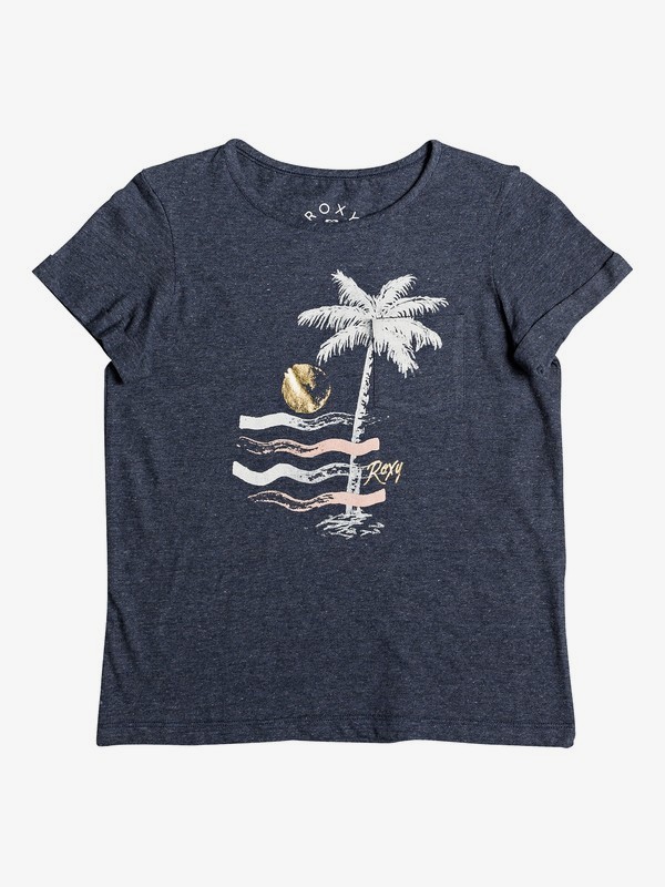 roxy, Girl's 7-14 Flashes Of Light A Tee, DRESS BLUES (btk0) 0 Girl's 7-14 Flashes Of Light A Tee Blue ERGZT03393 Roxy