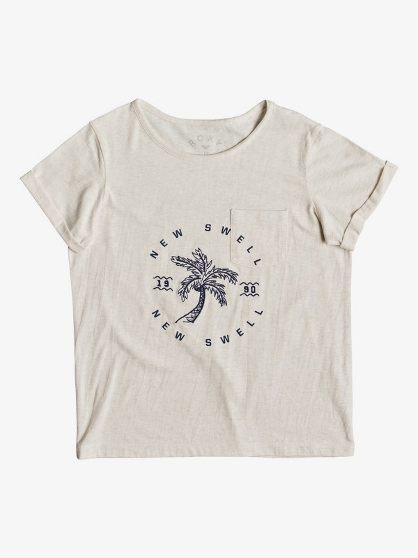 roxy, Flashes Of Light B - T-shirt pour Fille 8-16 ans, MARSHMALLOW (wbt0) 0 Flashes Of Light B - T-shirt pour Fille 8-16 ans Blanc ERGZT03394 Roxy