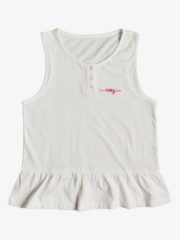 roxy, Girl's 7-14 Breath Of Spring Sleeveless Top, MARSHMALLOW (wbt0) 0 Girl's 7-14 Breath Of Spring Sleeveless Top White ERGZT03395 Roxy
