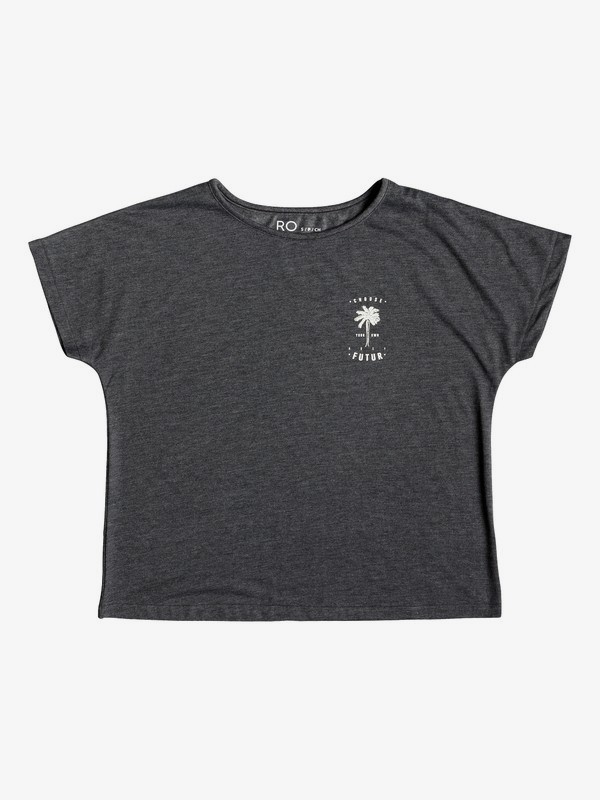 roxy, Girl's 7-14 Cool Distance B Tee, TRUE BLACK (kvj0) 0 Girl's 7-14 Cool Distance B Tee Black ERGZT03397 Roxy