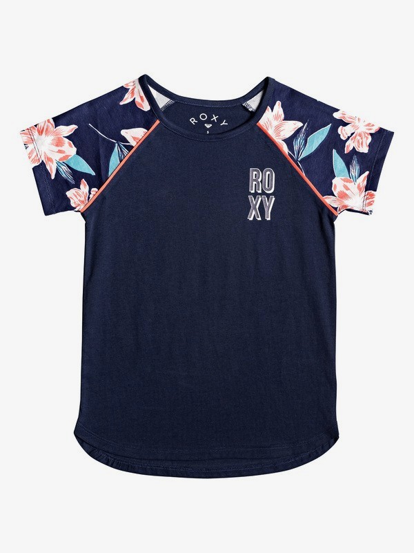 roxy, Friday Love - T-shirt pour Fille 4-16, MOOD INDIGO (bsp0) 0 Friday Love - T-shirt pour Fille 4-16 Bleu ERGZT03467 Roxy