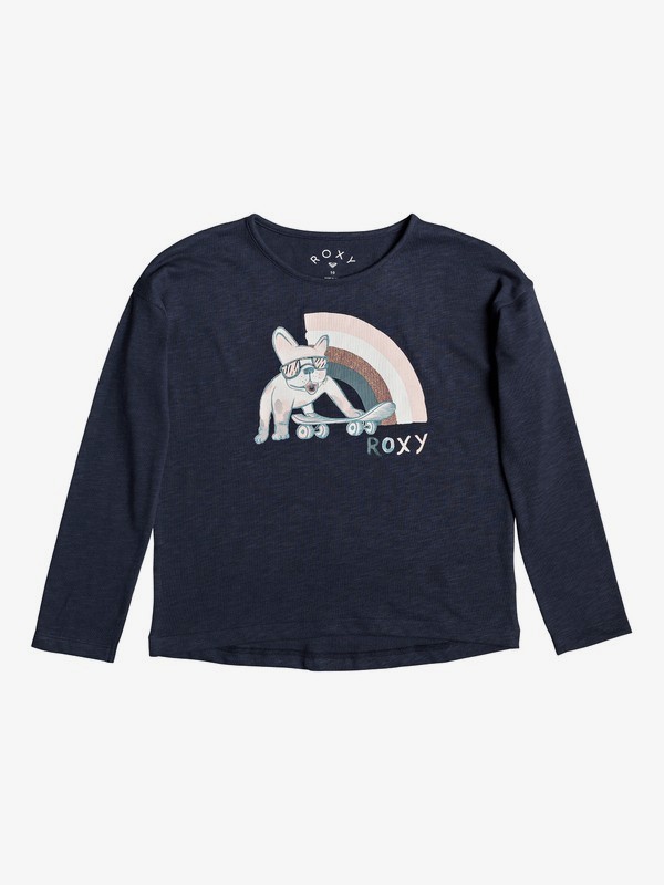 roxy, Only Time A - Long Sleeve T-Shirt, MOOD INDIGO (bsp0) 0 Only Time A - Long Sleeve T-Shirt Blue ERGZT03483 Roxy
