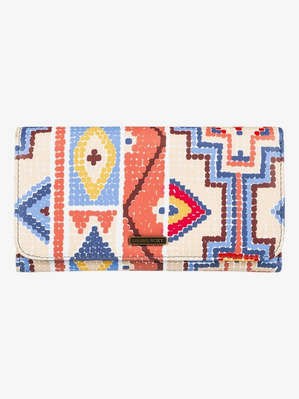 roxy, My Long Eyes - Portemonnaie mit Druckknopf-Verschluss für Frauen, PALE DOGWOOD PASADENA BLANKET (nds7) 0 My Long Eyes - Portemonnaie mit Druckknopf-Verschluss für Frauen Orange ERJAA03309 Roxy