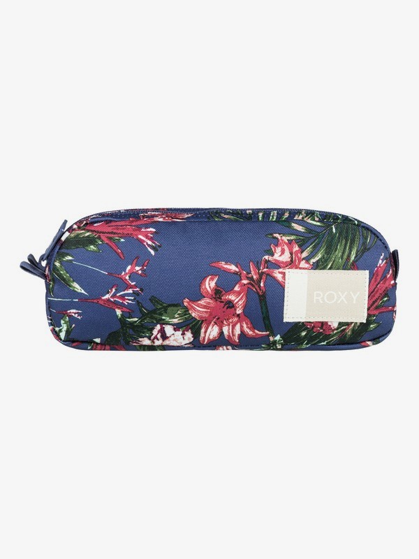 roxy, Da Rock Pencil Case, CROWN BLUE FLOWER GAMES (bqy6) 0 Da Rock Pencil Case Blue ERJAA03450 Roxy