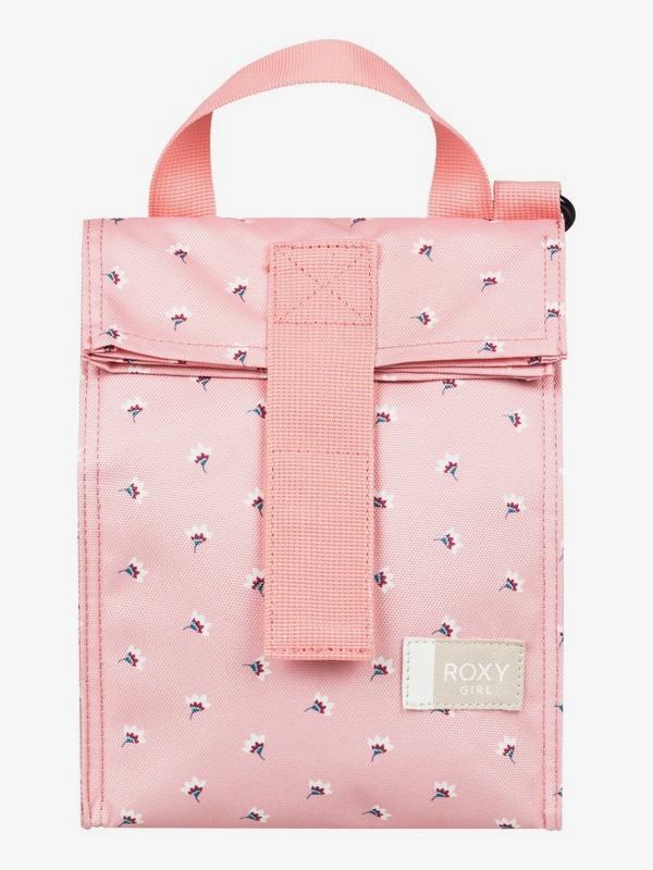roxy, Lunch Hour Lunch Bag, PEACHES N CREAM FLOWER TWIST (mey6) 0 Lunch Hour Lunch Bag Pink ERJAA03453 Roxy
