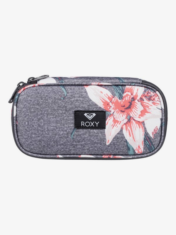 roxy, Take Me Away - Pencil Case, CHARCOAL HEATHER FLOWER FIELD (kpg6) 0 Take Me Away - Pencil Case Black ERJAA03470 Roxy
