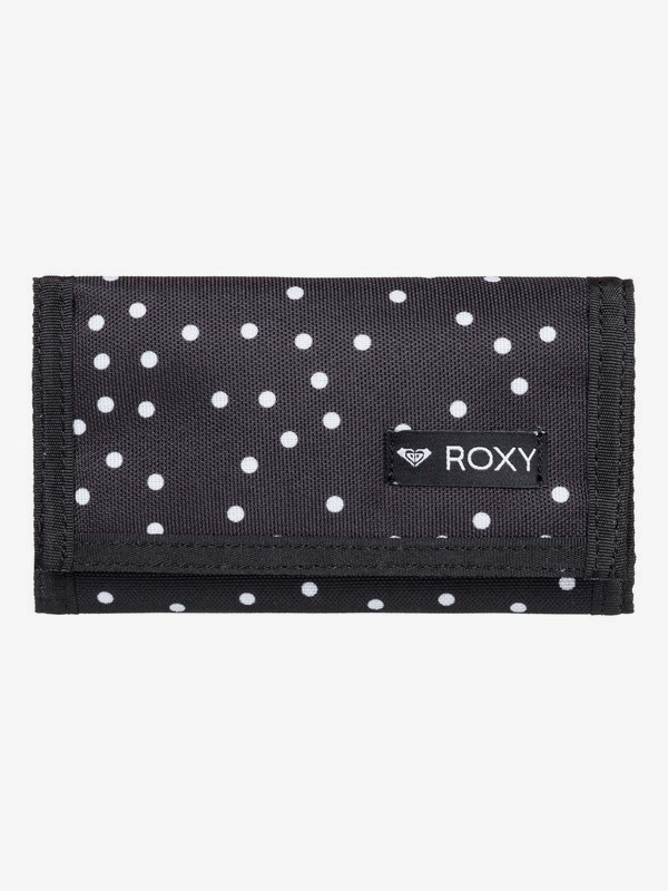 roxy, Beach Glass - Cartera de pliegue triple, TRUE BLACK DOTS FOR DAYS (kvj8) 0 Beach Glass - Cartera de pliegue triple Negro ERJAA03476 Roxy