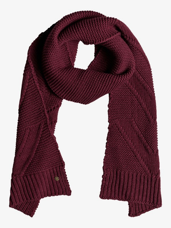 roxy, Lovers Soul Knitted Scarf, OXBLOOD RED (rre0) 0 Lovers Soul Knitted Scarf Red ERJAA03520 Roxy