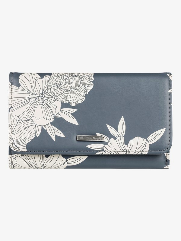 roxy, Juno Tri-Fold Wallet, TURBULENCE ROSE AND PEARLS SW (kym6) 0 Juno Tri-Fold Wallet Black ERJAA03547 Roxy